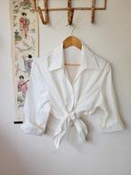 Vintage plussize, oversized zijden blouse, Kleding | Dames, Blouses en Tunieken, Vintage, Ophalen of Verzenden, Wit, Zo goed als nieuw