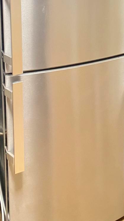 Koelkast AAA+ RVS - Boven Koeling, Beneden Vries, Witgoed en Apparatuur, Koelkasten en IJskasten, Gebruikt, Met vriesvak, 200 liter of meer