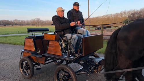 Rolstoel menwagen marathonwagen koets (Chr. van den Heuvel), Dieren en Toebehoren, Rijtuigen en Koetsen, Zo goed als nieuw, Marathonwagen