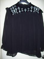 Blouse  zwart met borduurwerkje      (XL)44/46 Didi, Zwart, Maat 46/48 (XL) of groter, Didi, Ophalen of Verzenden