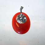 Mooie hanger zilver met Carneool. Nieuwstaat., Nieuw, Oranje, Ophalen of Verzenden, Steen of Mineraal