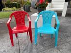 kindertuinstoeltjes, Tuin en Terras, Tuinstoelen, Ophalen, Zo goed als nieuw, Plastic, Stapelbaar