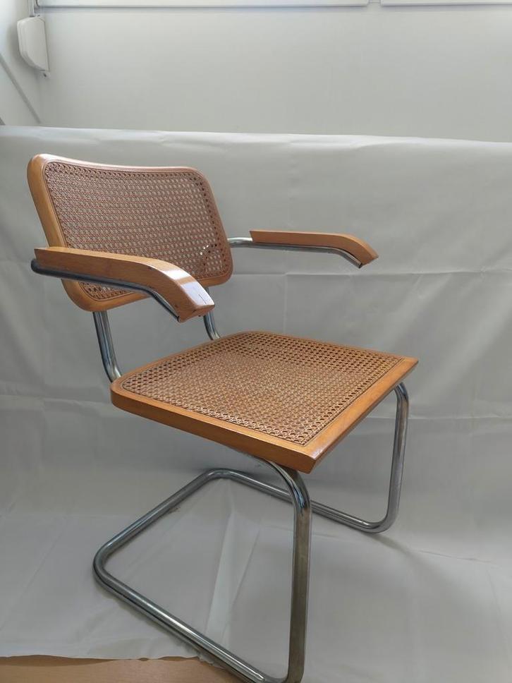 Vintage Cesca stoel door Marcel Breuer, Huis en Inrichting, Stoelen, Gebruikt, Eén, Ophalen