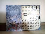 Eeuwigdurende kalender vogel metaal, Ophalen, Maandkalender, Nieuw