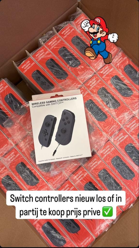 Switch Controllers Grijs - Nieuw, Spelcomputers en Games, Games | Nintendo Switch, Nieuw, 3 spelers of meer, Vanaf 3 jaar, Ophalen of Verzenden