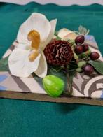 tegel met kunstbloemen, Huis en Inrichting, Woonaccessoires | Overige, Ophalen of Verzenden, 'T Olde Gre-j, Info@toldegrej.nl