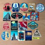 Stickers hotel travel Amsterdam Torino Roma koffer vintage, Ophalen of Verzenden, Nieuw, Overige typen