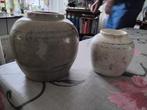Antieke Chineese gemberpot 12,5cm+vintage gemberpot 9cm Chin, Ophalen of Verzenden, Zo goed als nieuw, Overige kleuren, Minder dan 50 cm