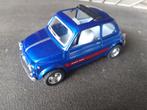 Fiat 500 met open roldakje blauw - Kinsmart 1:24, Ophalen of Verzenden, Zo goed als nieuw, Auto