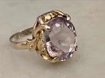 Prachtige art deco zilveren ring met amethist, Sieraden, Tassen en Uiterlijk, Antieke sieraden, Ophalen of Verzenden, Zilver, Ring