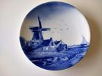 Saxony wandbord 24,5 cm molen, water, zeilboot, landschap, Ophalen of Verzenden