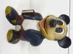 A6723. Houten Mickey Mouse Beeld, Ophalen of Verzenden, Mickey Mouse, Gebruikt, Beeldje of Figuurtje