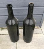 Mega Grote Vintage Wijn Olie 2 Flessen Groen Glas 77cm, Ophalen