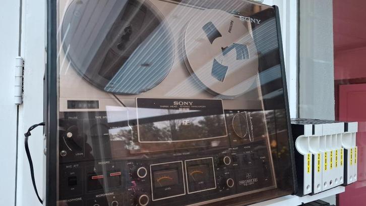 Bandrecorder Sony TC-377, Audio, Tv en Foto, Bandrecorders, Bandrecorder, Met stofkap, Met banden, Ophalen of Verzenden