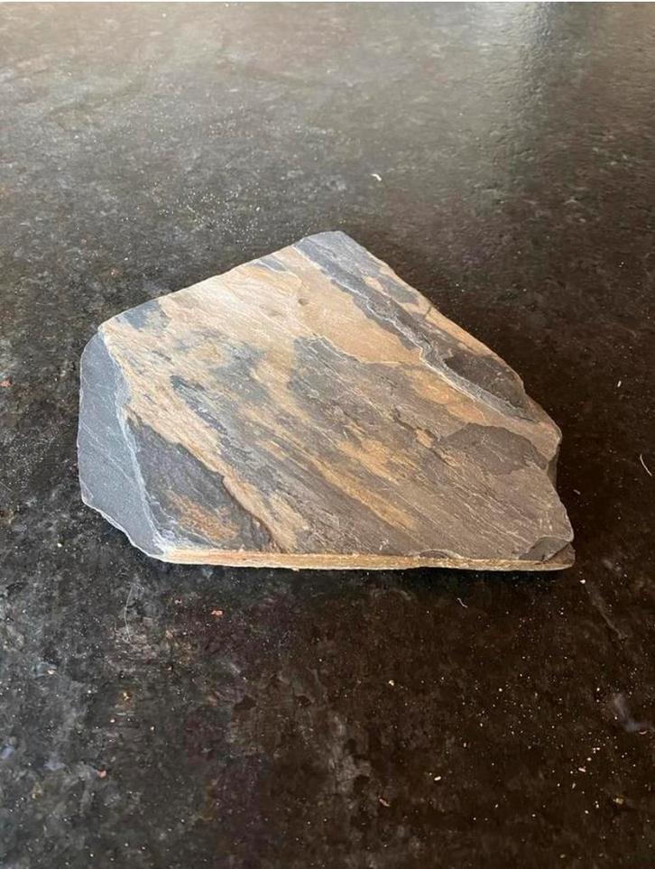 Leisteen voor Reptielenverblijf/Aquarium - 21x18cm, Tuin en Terras, Grind, Keien en Split, Nieuw, Kei, Grijs, Leisteen, Ophalen of Verzenden