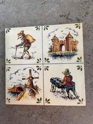 Antiek Delfts Blauw Tegeltje beschikbaar voor biedingen