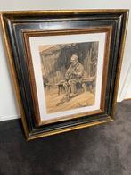 Adri Pieck.   Boer, Boerderij, Antiek en Kunst, Kunst | Schilderijen | Klassiek, Ophalen