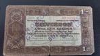 Zilverbon 1 gulden 1 februari 1920 buiten omloop, Verzenden, 1 gulden, Los biljet