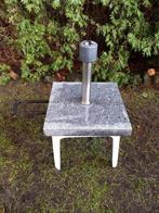 Granieten parasolvoet met wieltjes en sleepbeugel, Ophalen, Zo goed als nieuw, Minder dan 1 meter, Parasolvoet