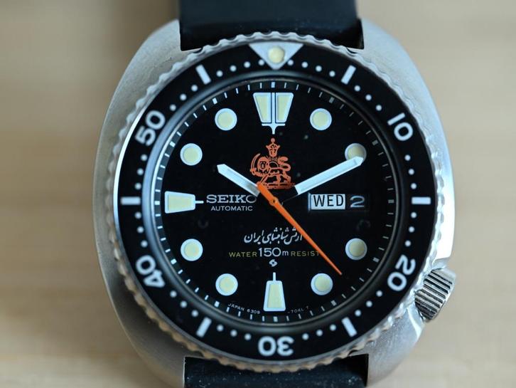 Seiko Iranian Royal Army = Seiko Turtle (homage), Sieraden, Tassen en Uiterlijk, Horloges | Heren, Gebruikt, Polshorloge, Seiko