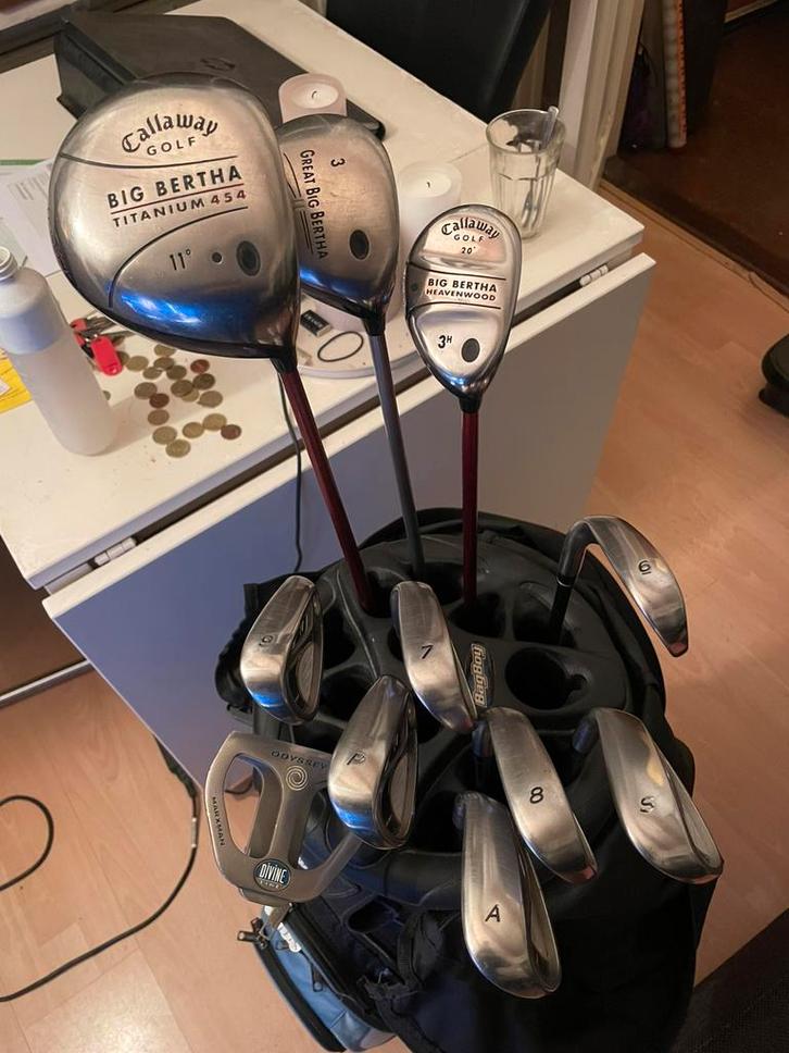 Zeer mooie uitgebreide TaylorMade heren golfset met cartbag, Sport en Fitness, Golf, Zo goed als nieuw, Set, Callaway, Ophalen of Verzenden