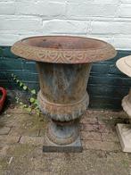Metalen bloempot, Tuin en Terras, Bloempotten, Ophalen, Rond, Metaal