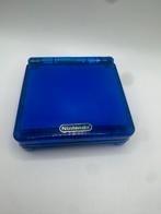 Game Boy Advance SP - Blauw Transparant ips mod, Spelcomputers en Games, Spelcomputers | Nintendo Game Boy, Gebruikt, Lenn hodes