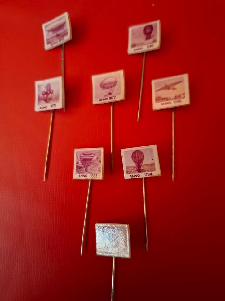 Luchtballon en Zepling Speldjes Collectie, Verzamelen, Speldjes, Pins en Buttons, Gebruikt, Speldje of Pin, Transport, Ophalen of Verzenden