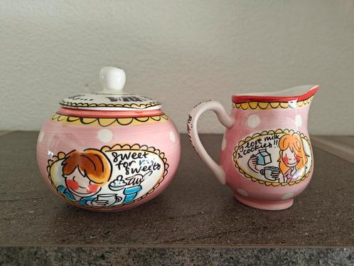 Blond Amsterdam Suikerpot En Melkkan BlaBla, Huis en Inrichting, Keuken | Servies, Nieuw, Overige typen, Blond Amsterdam, Aardewerk