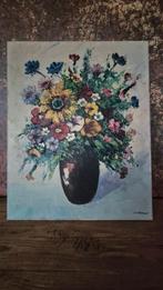 Bloemstilleven; olieverf op doek, Ophalen