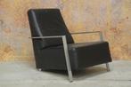 In nette staat zwarte leren Topform  design fauteuil, Gebruikt, Design, 75 tot 100 cm, Ophalen of Verzenden