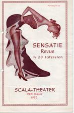 1952 Programmaboek "Revue Sensatie"  Scala Theater Den Haag, Boeken, Kunst en Cultuur | Dans en Theater, Gelezen, Ophalen of Verzenden