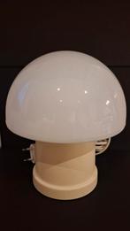 2 Vintage Massive België Champignon Lampen, Gebruikt, Vintage, Ophalen of Verzenden, Glas