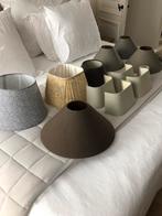 GROTE COLLECTIE LAMPENKAPPEN LINNEN STRAK HANDMADE, Huis en Inrichting, Lampen | Lampenkappen, Rond, Nieuw, Ophalen of Verzenden