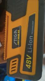 Gevraagd,Stiga Accu SBT 5048 AE - 48V Li-Ion en lader., Ophalen of Verzenden, Gebruikt, Accu, Stiga