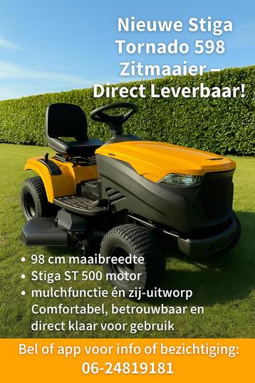 Stiga tornado hydrostaat mulchen of Zijuitworp  beschikbaar voor biedingen