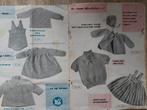 Oude babybreipatroontjes jaren 50, Hobby en Vrije tijd, Ophalen of Verzenden, Gebruikt, Breien, Patroon of Boek