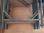 Stalen steiger H-jukken, Doe-het-zelf en Verbouw, Steigers, Ophalen of Verzenden, Gebruikt, Gevelsteiger, 5 meter of hoger