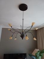 Mooie, gezellige halogeen hanglamp., Ophalen of Verzenden, Zo goed als nieuw, Metaal