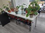 Grote witte ikea tafels 200x60, Ophalen, Gebruikt, Bureau