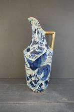 Vintage H. Bequet Quaregnon vaas 885 met paradijsvogel, Verzenden