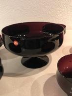 Vintage Ingrid Glass paarse dessertschalen – set van 7, Antiek en Kunst, Ophalen of Verzenden