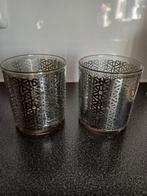 2 Waxinelichtjes - Sfeervol Design, Ophalen of Verzenden, Zo goed als nieuw, Overige materialen, Minder dan 25 cm