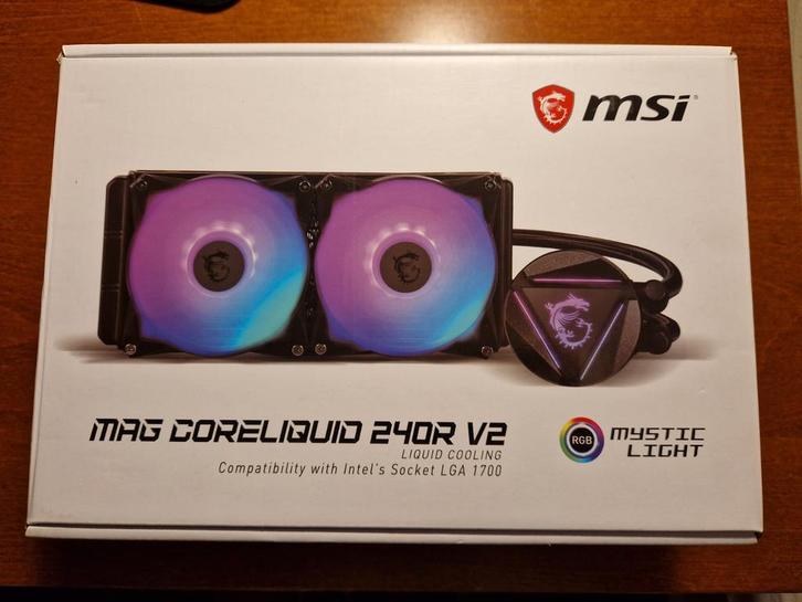 MSI MAG Coreliquid 240R v2 waterkoeler nieuw in doos, Computers en Software, Computerkoelers, Nieuw, Luchtkoeling, Ophalen of Verzenden