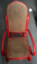 Antieke Schommelstoel met Rotan, Gebruikt, Bruin, Eén, Hout