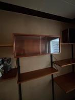Deens Poul Cadovius Royal wandsysteem Teakhout 1960s, Huis en Inrichting, Kasten | Wandmeubels, Ophalen, Met plank(en), Gebruikt