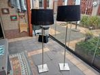 2 Stuks Stijlvolle Staande Schemerlampen, Ophalen, Gebruikt, Metaal, Modern