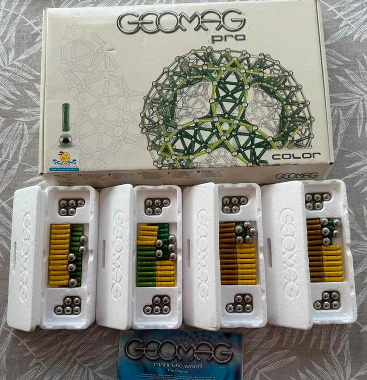 Geomag Pro magnetisch bouw speelgoed > 150 onderdelen, Kinderen en Baby's, Speelgoed | Educatief en Creatief, Zo goed als nieuw