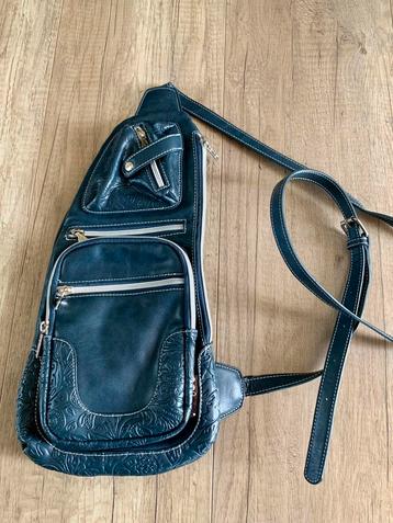 Noinoi ZGAN blauw leren rugzak beschikbaar voor biedingen