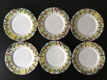 6 gebaksborden Jet ter Steege. Aap noot mies beschikbaar voor biedingen